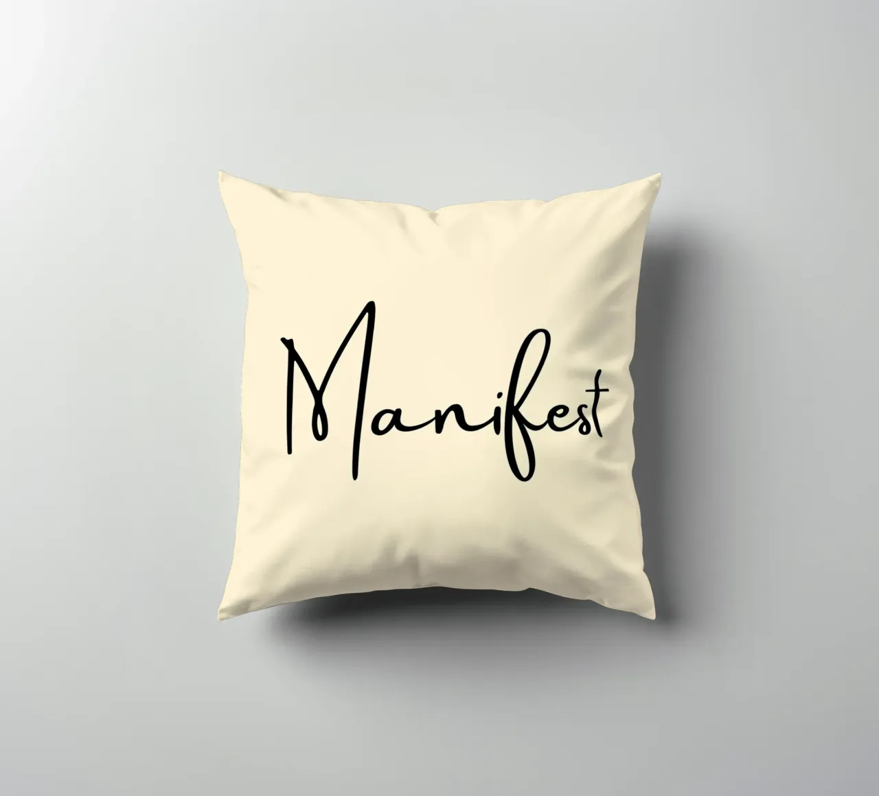 Manifest | Handwritten Typography Print cuscino da PrintCessStudio