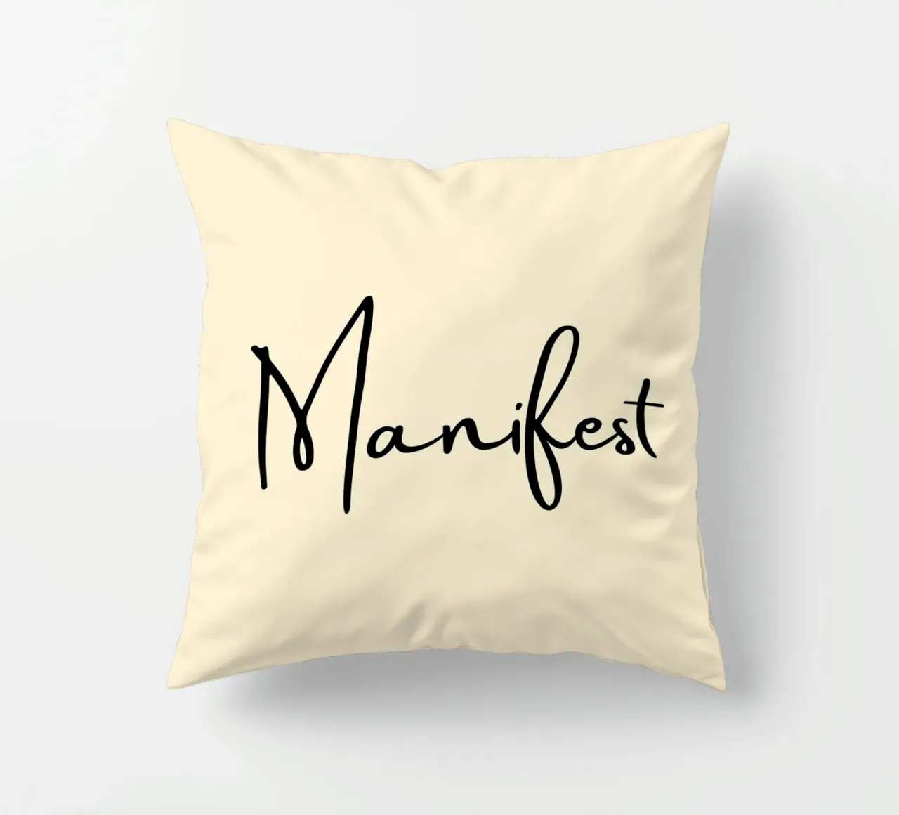 Manifest | Handwritten Typography Print cuscino da PrintCessStudio