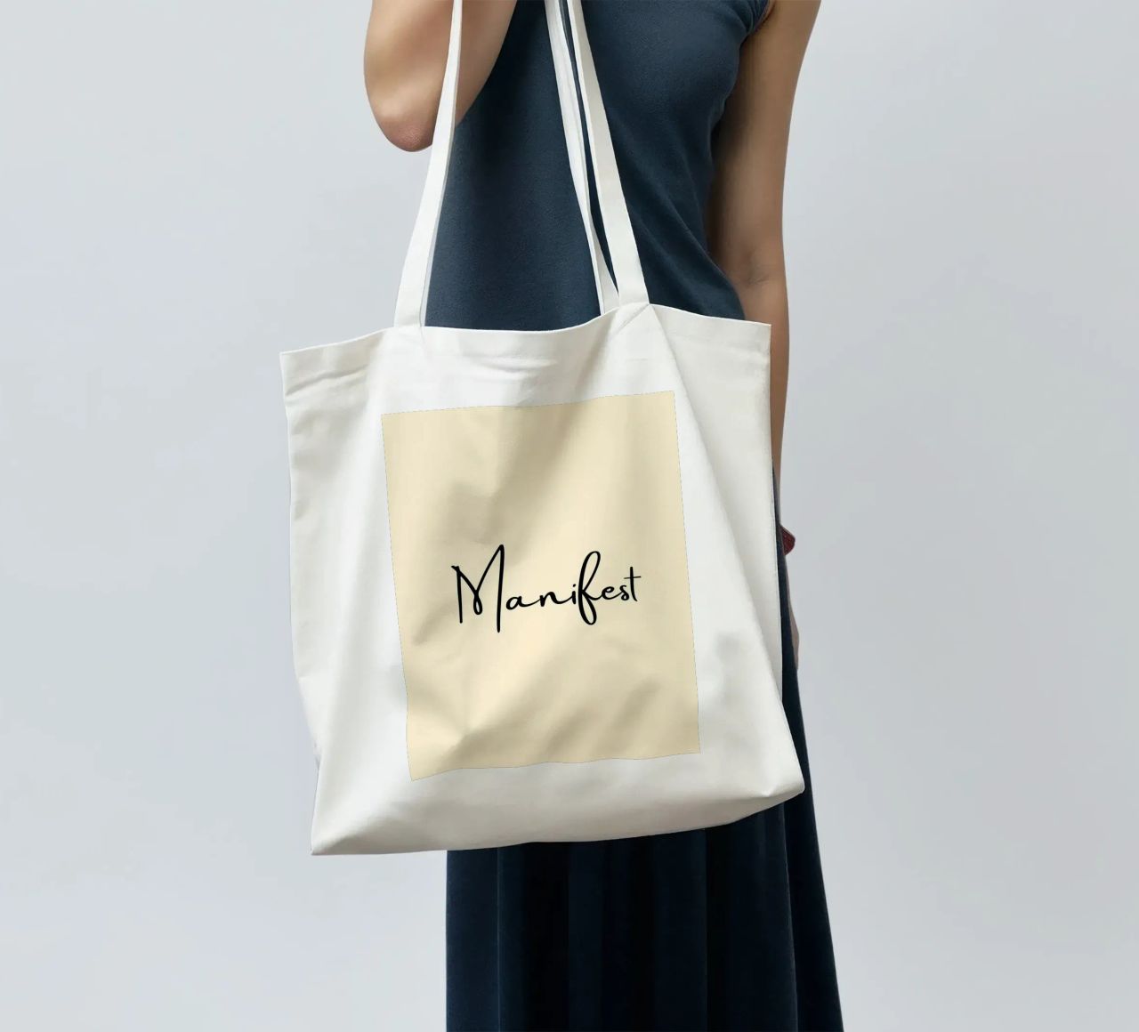 Manifest | Handwritten Typography Print borsa in juta da PrintCessStudio