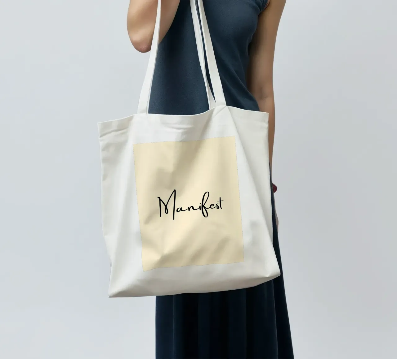 Manifest | Handwritten Typography Print borsa in juta da PrintCessStudio