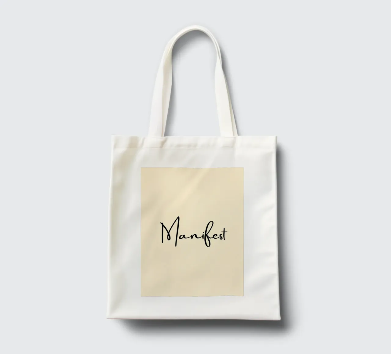 Manifest | Handwritten Typography Print borsa in juta da PrintCessStudio