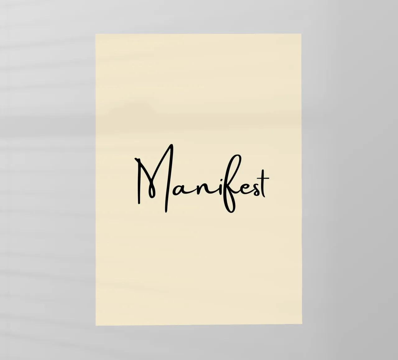 Manifest | Handwritten Typography Print Backlit Folie von PrintCessStudio