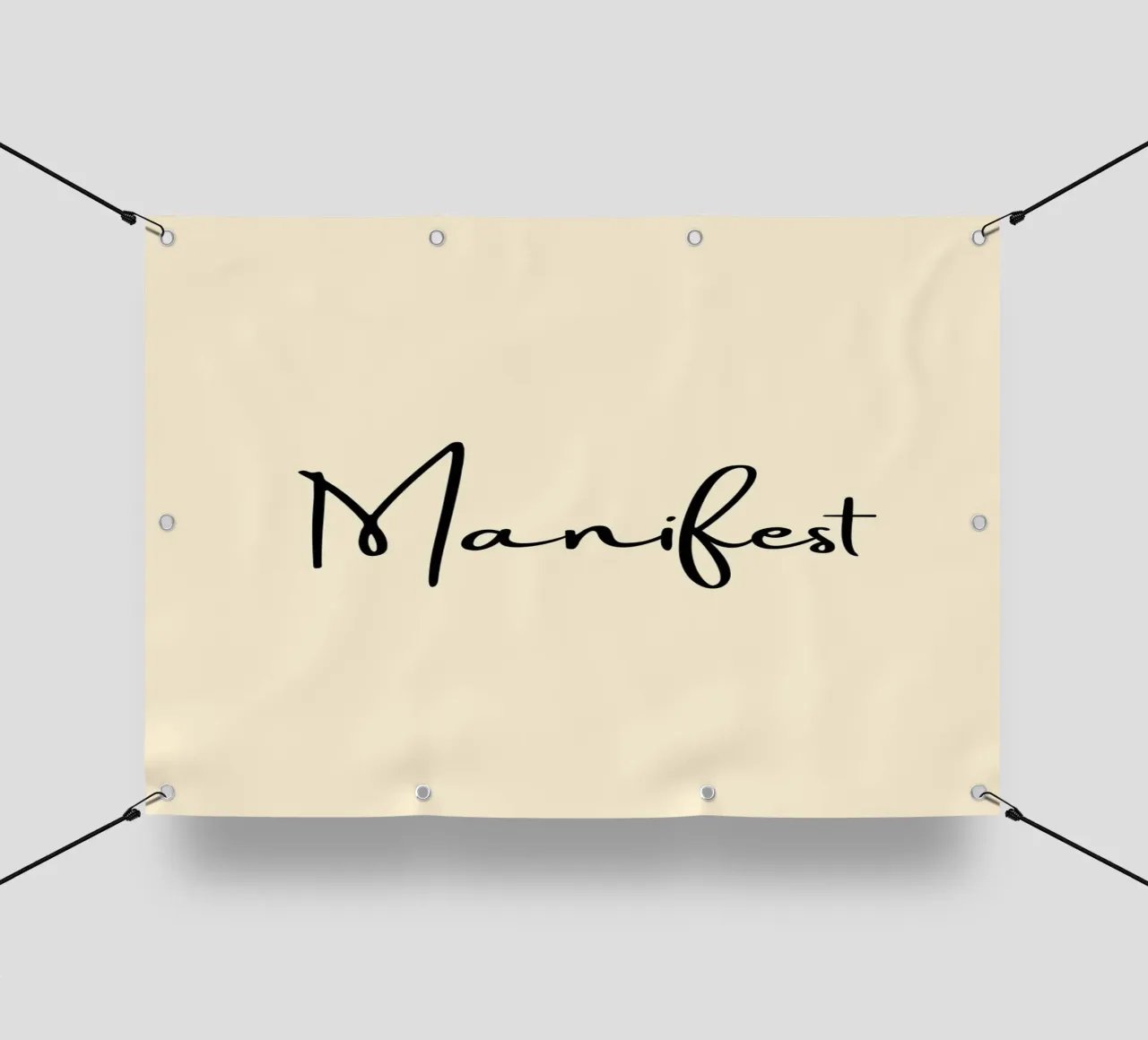 Manifest | Handwritten Typography Print telo in pvc da PrintCessStudio