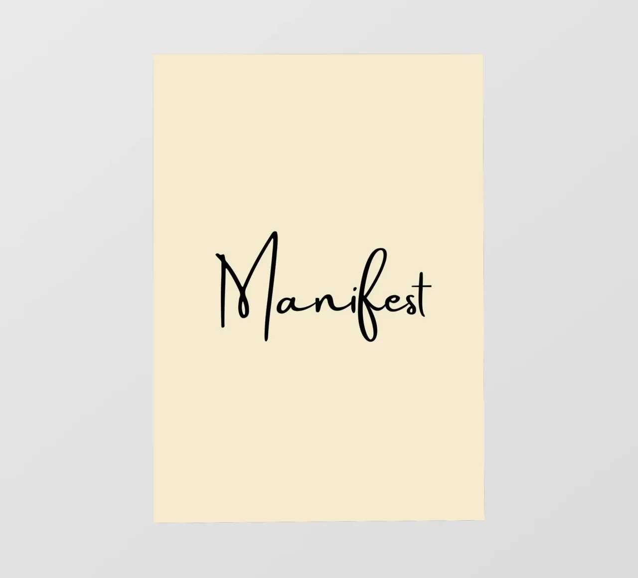 Manifest | Handwritten Typography Print telo in pvc da PrintCessStudio