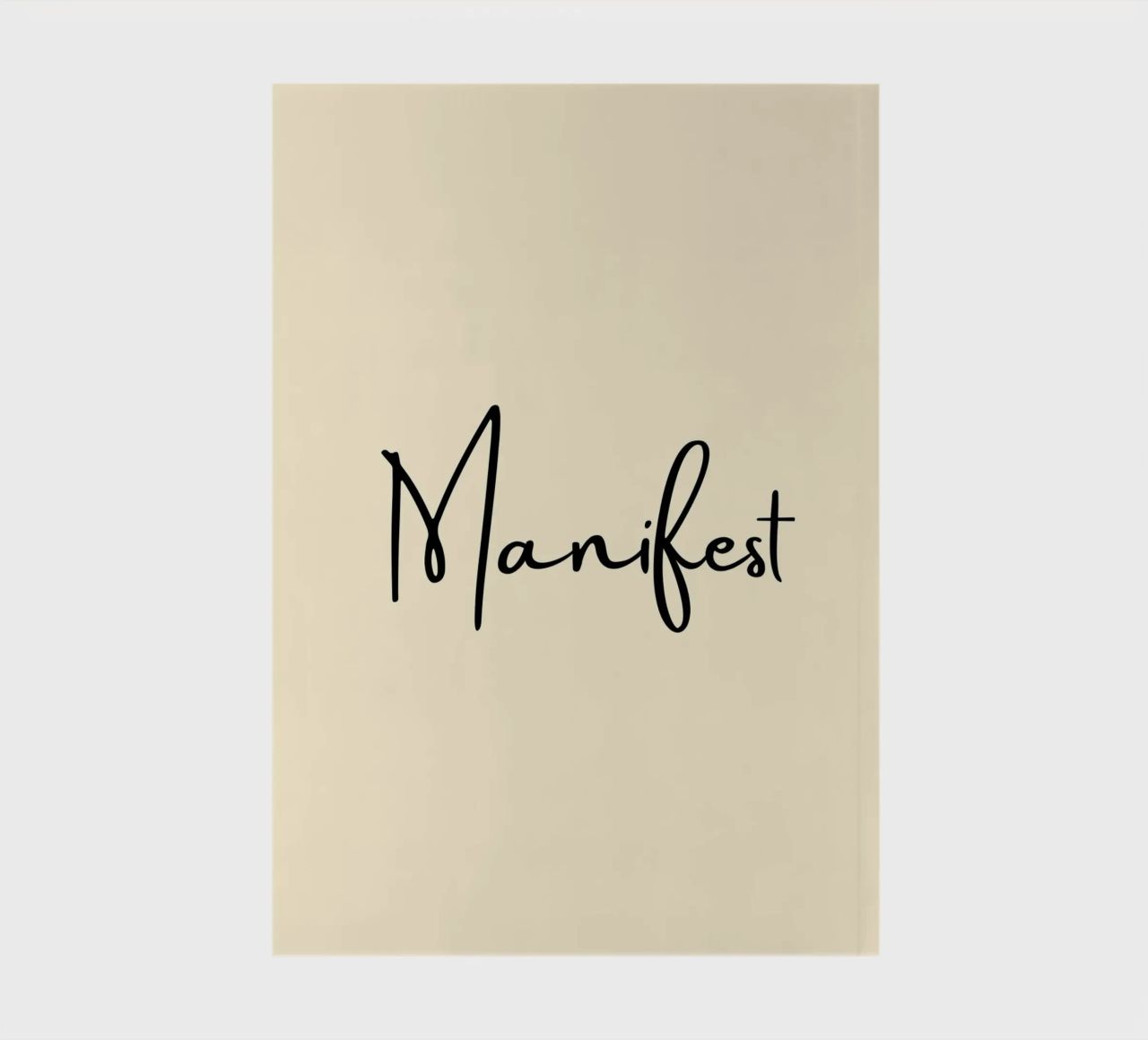 Manifest | Handwritten Typography Print diario da PrintCessStudio
