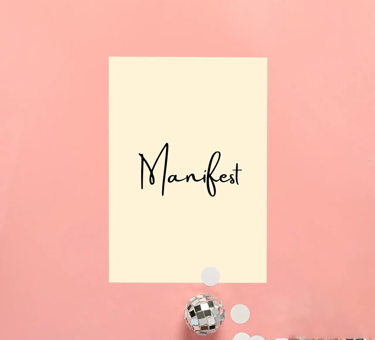 Manifest | Handwritten Typography Print adesivo da PrintCessStudio