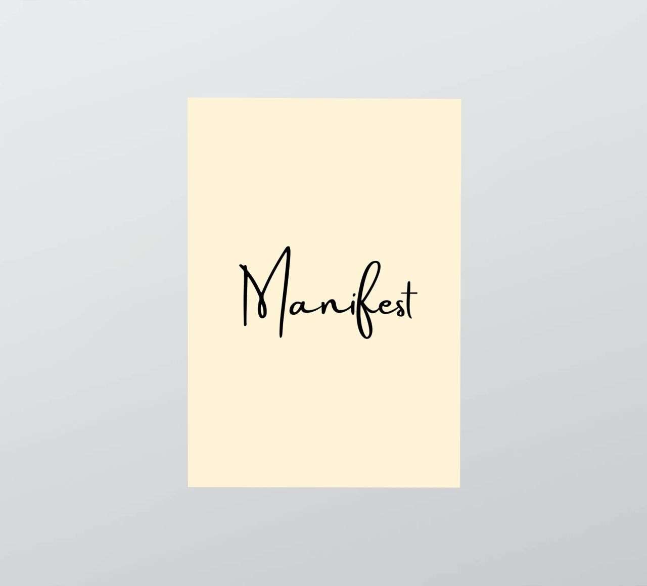 Manifest | Handwritten Typography Print adesivo da PrintCessStudio