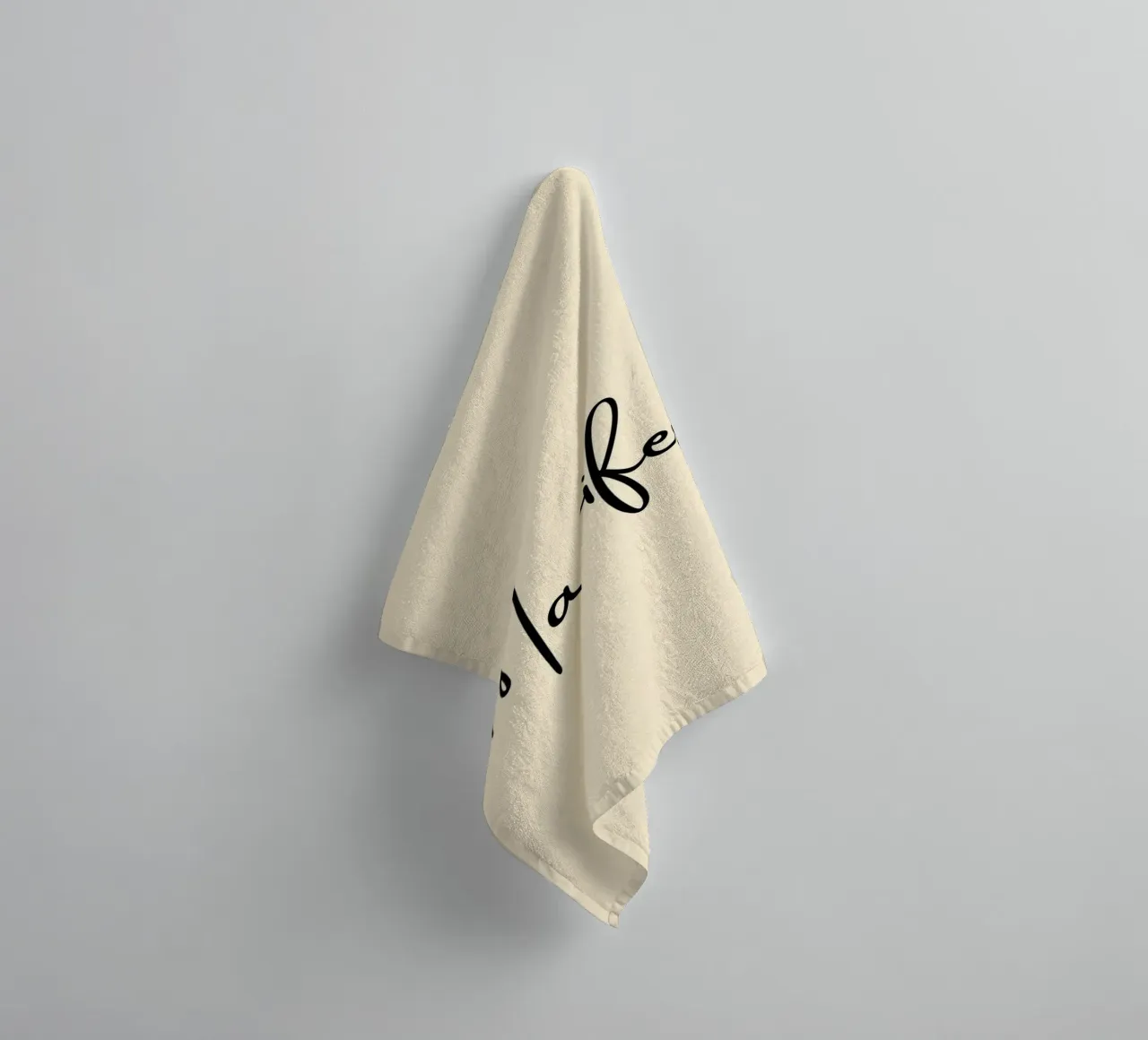 Manifest | Handwritten Typography Print asciugamano da bagno da PrintCessStudio