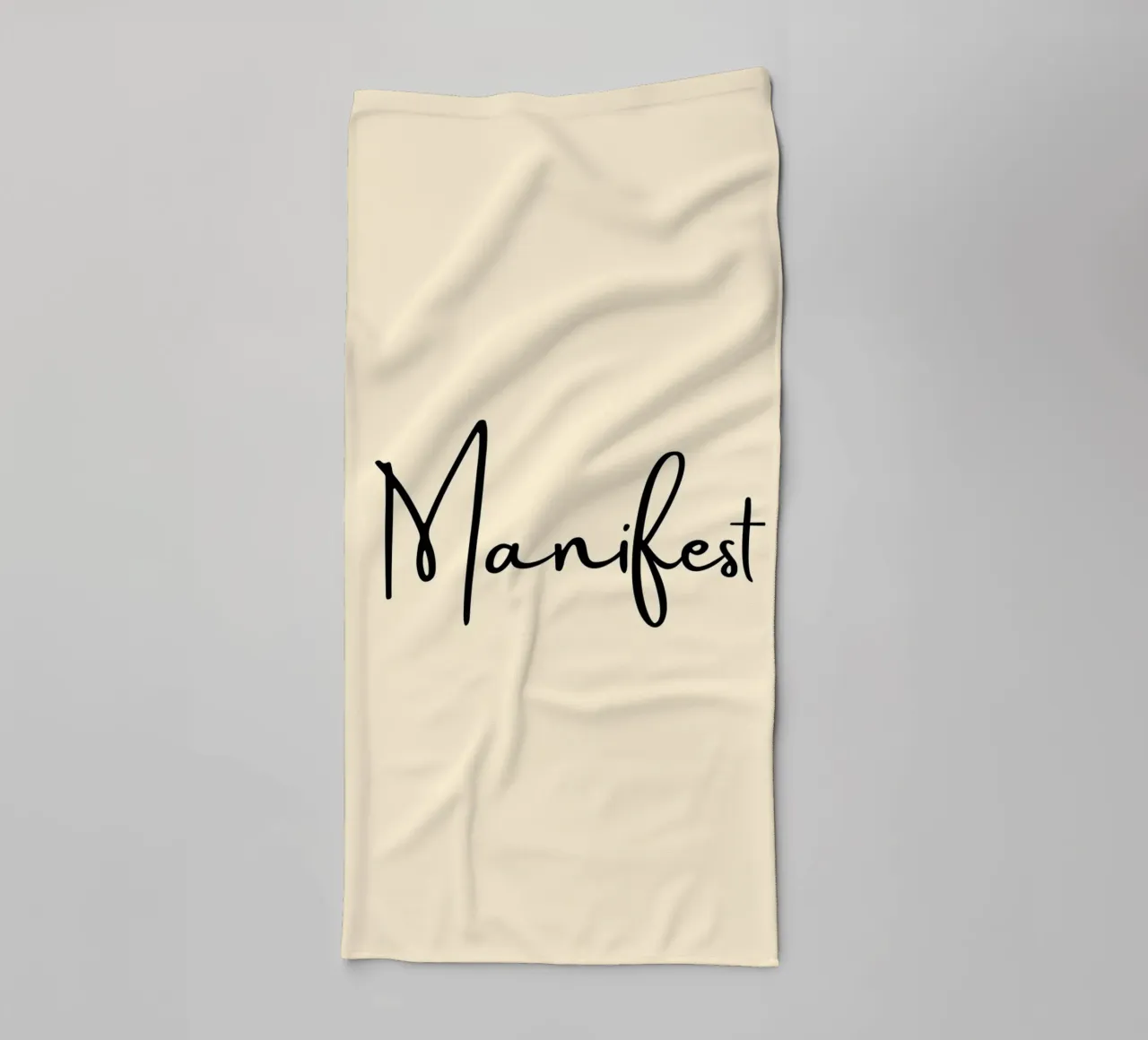 Manifest | Handwritten Typography Print asciugamano da bagno da PrintCessStudio