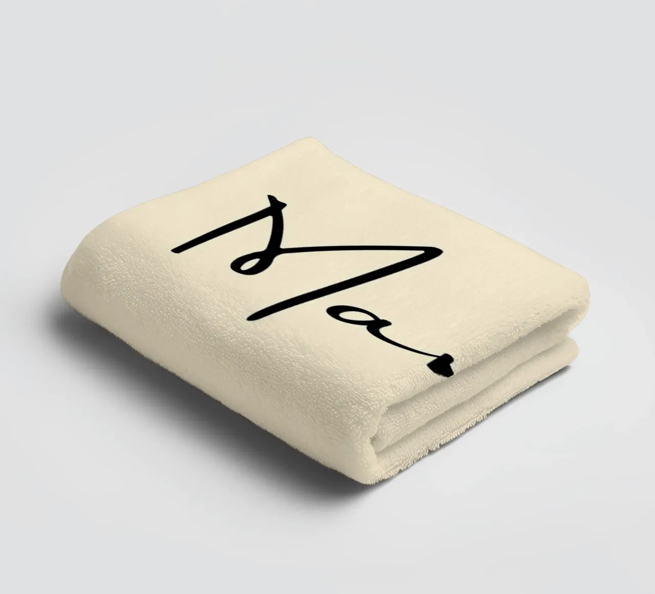 Manifest | Handwritten Typography Print asciugamano da bagno da PrintCessStudio