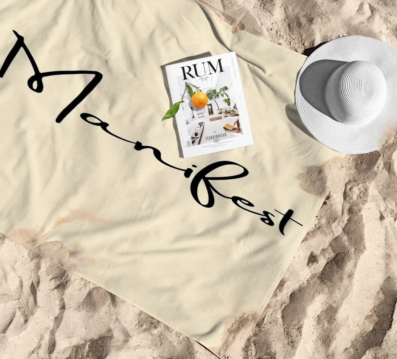 Manifest | Handwritten Typography Print telo mare da PrintCessStudio