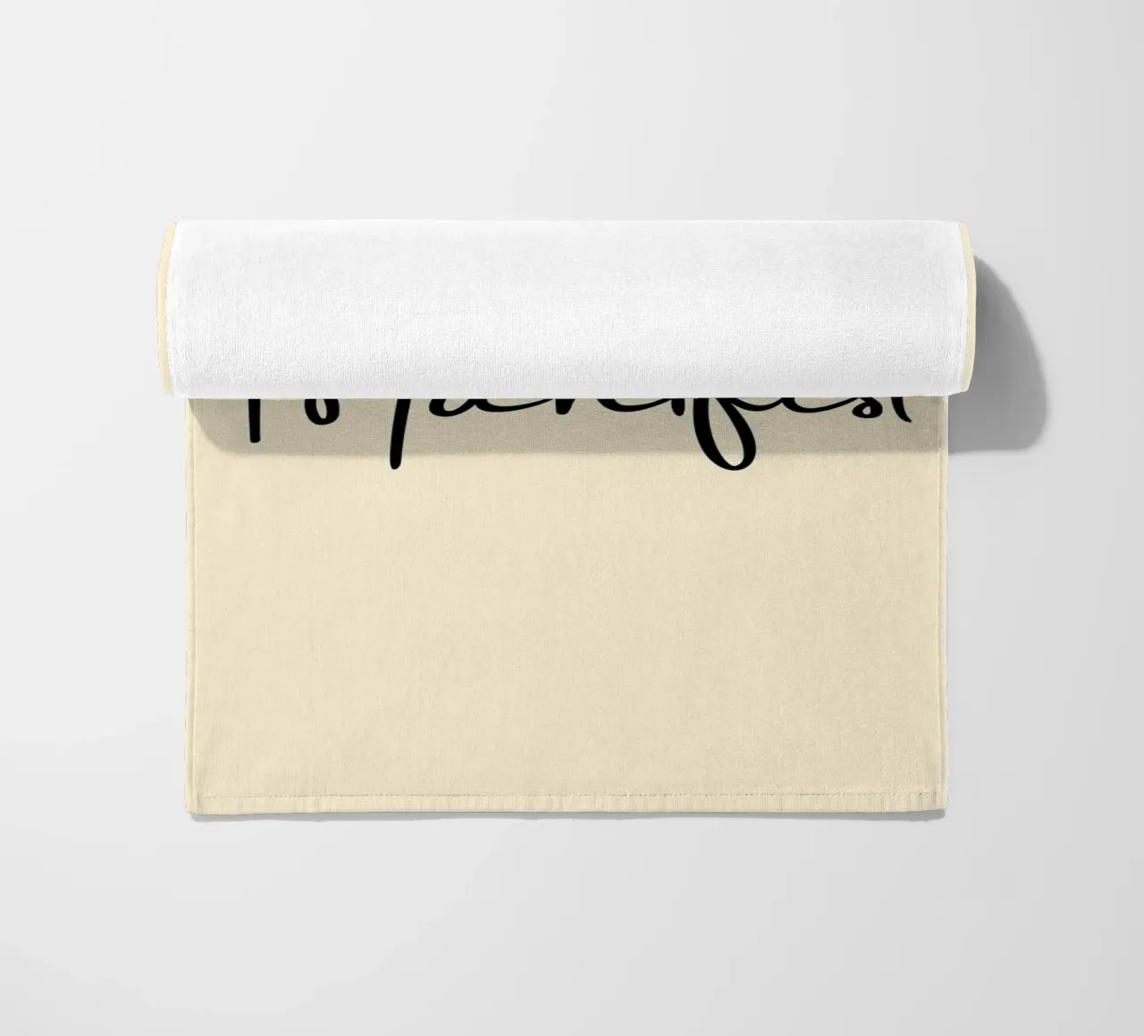 Manifest | Handwritten Typography Print Strandtuch von PrintCessStudio