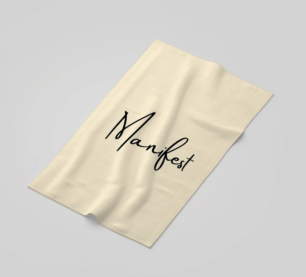 Manifest | Handwritten Typography Print Strandtuch von PrintCessStudio
