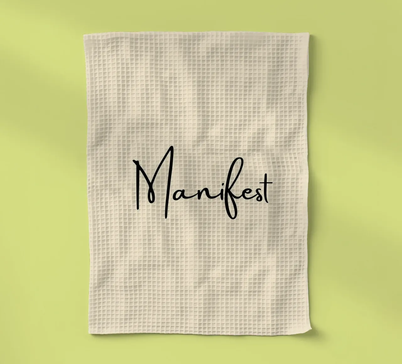 Manifest | Handwritten Typography Print canovaccio da cucina da PrintCessStudio