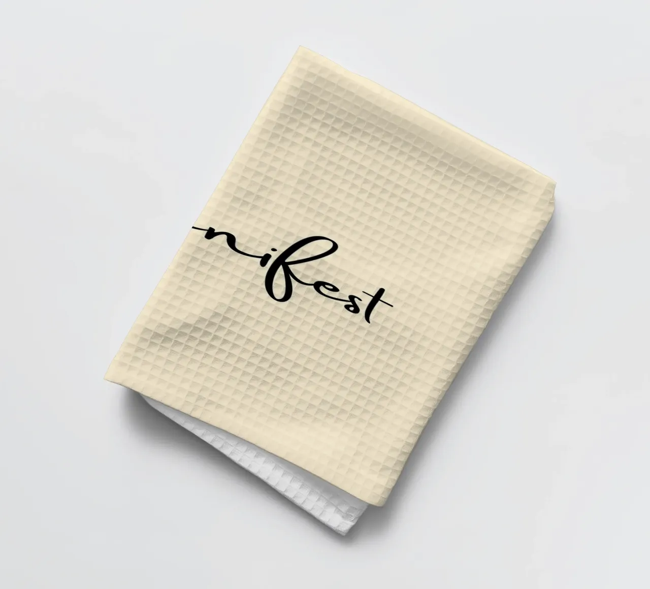 Manifest | Handwritten Typography Print theedoek van PrintCessStudio