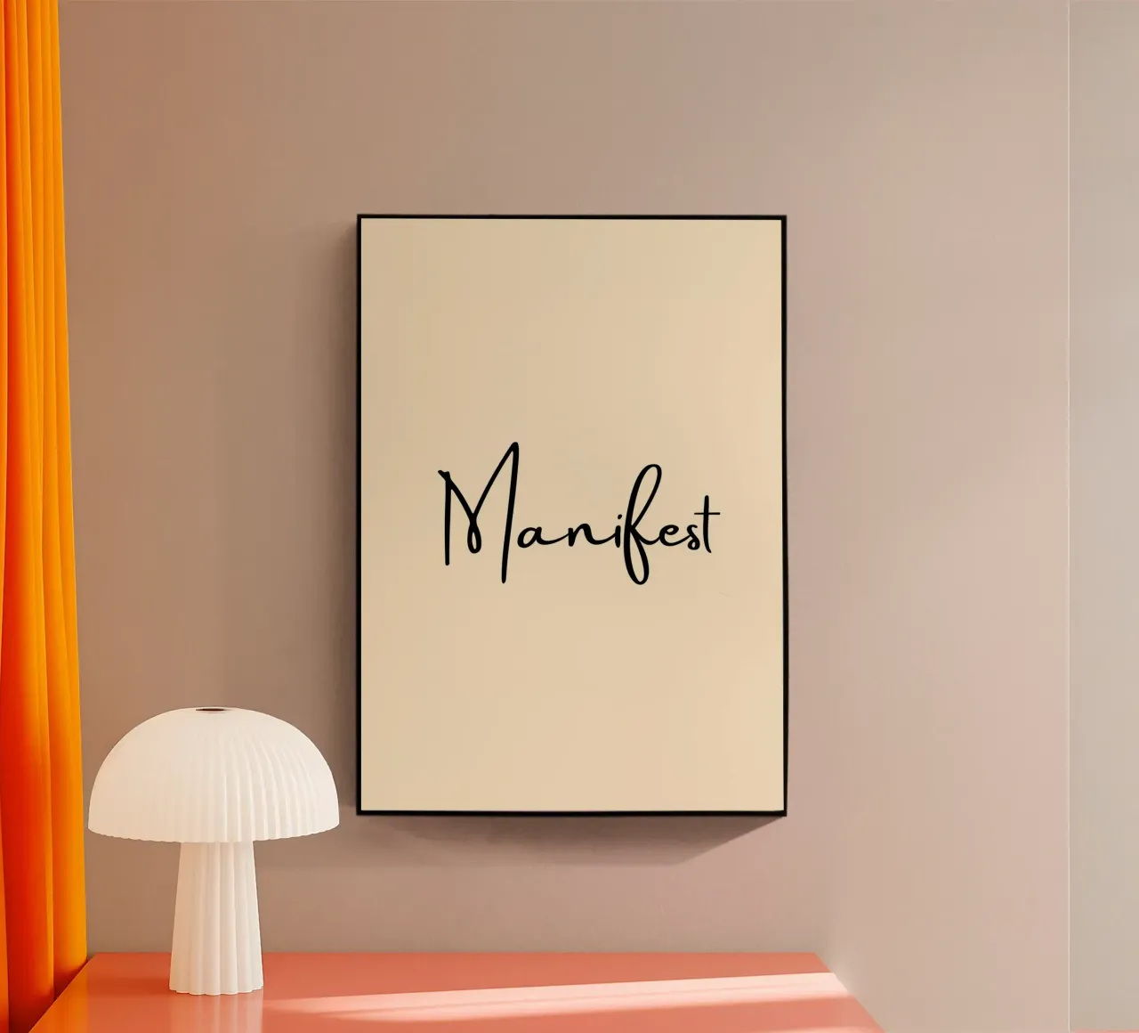 Manifest | Handwritten Typography Print Acryl-Glas von PrintCessStudio