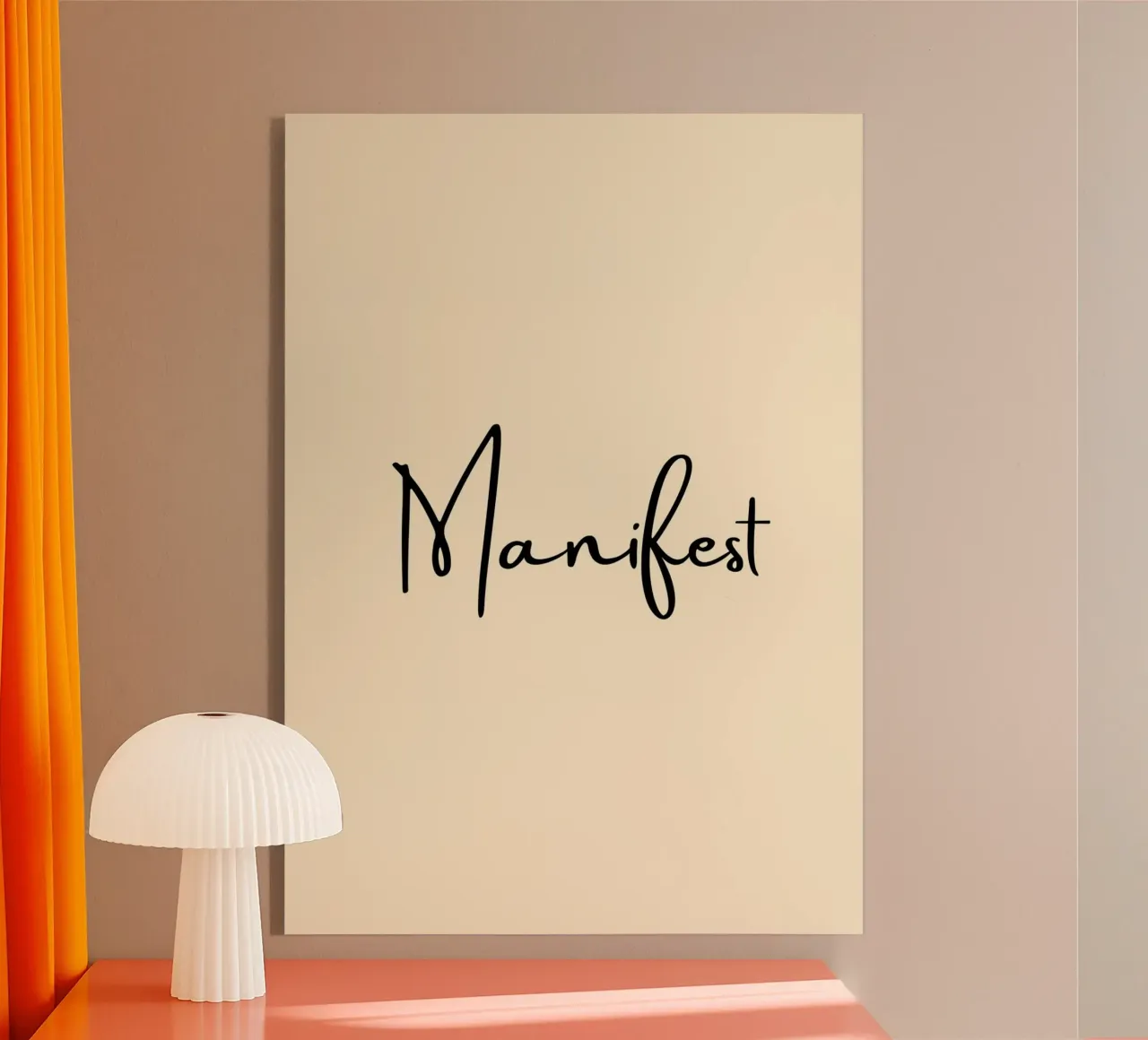 Manifest | Handwritten Typography Print Acryl-Glas von PrintCessStudio