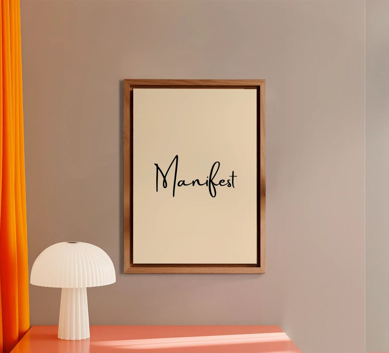 Manifest | Handwritten Typography Print alluminio dibond da PrintCessStudio