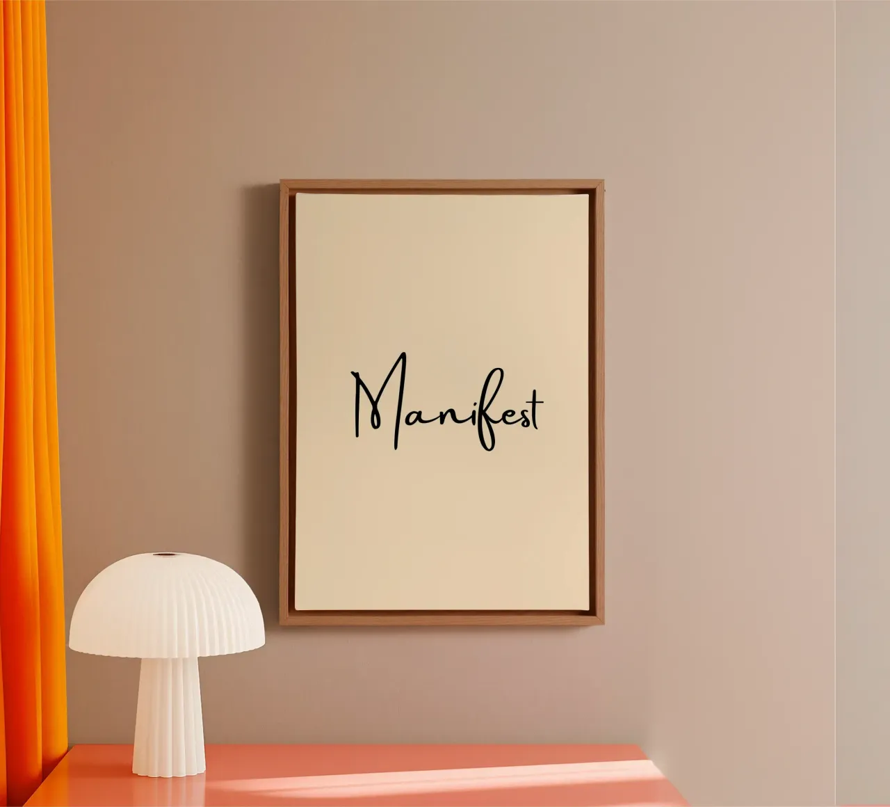 Manifest | Handwritten Typography Print tela da PrintCessStudio