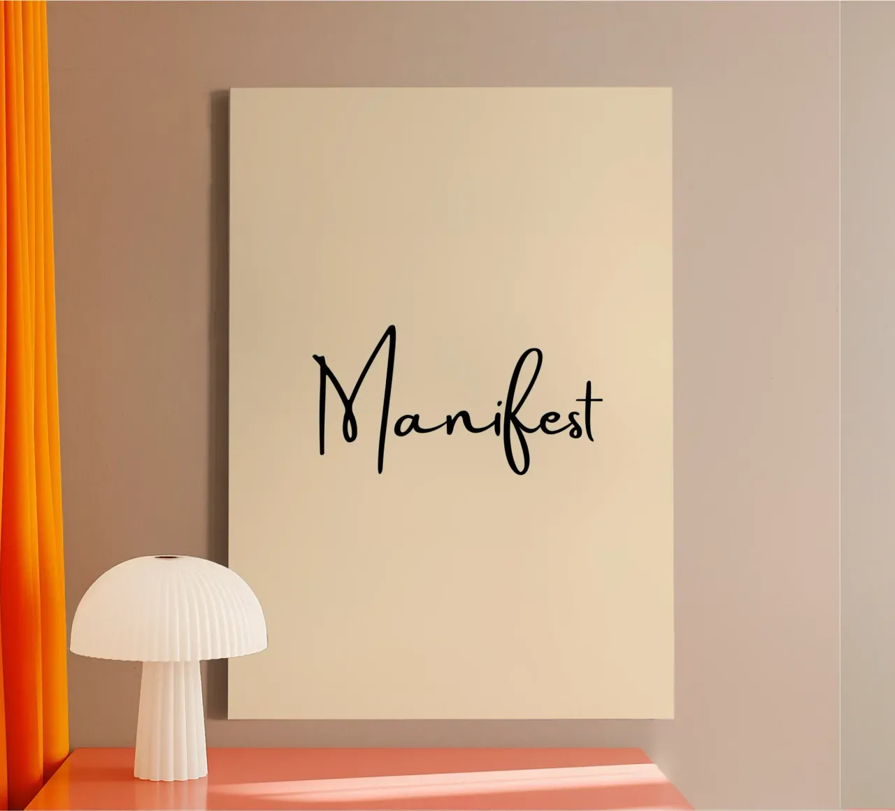 Manifest | Handwritten Typography Print tela da PrintCessStudio