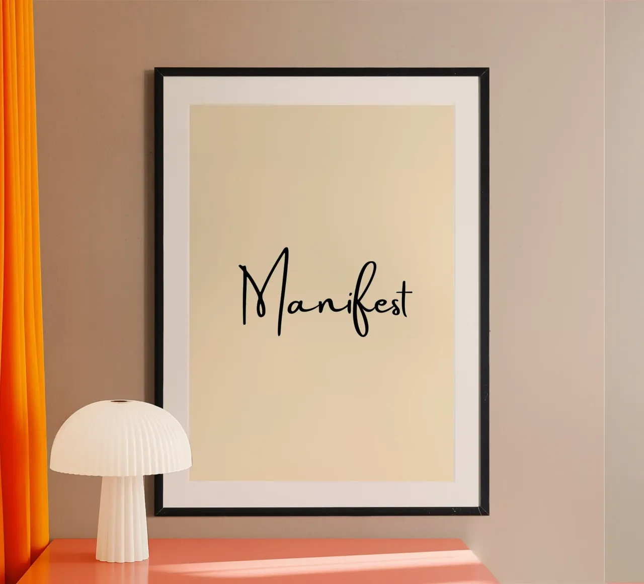 Manifest | Handwritten Typography Print hahnemühle van PrintCessStudio