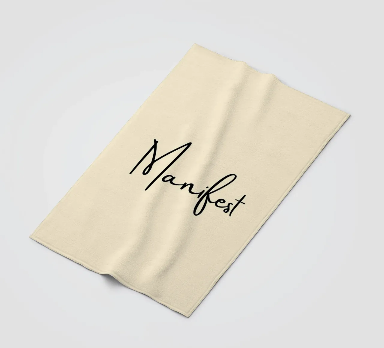 Manifest | Handwritten Typography Print fleecedeken van PrintCessStudio