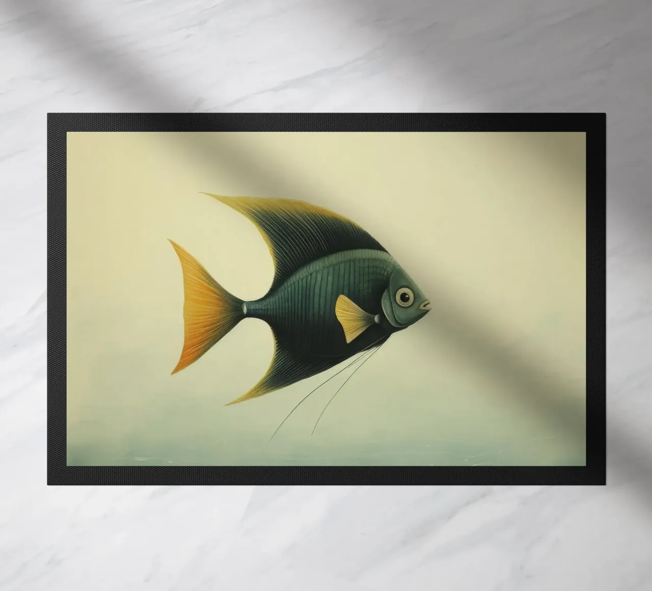 Pesce angelo minimo 4 zerbino da Minimal Animal Art
