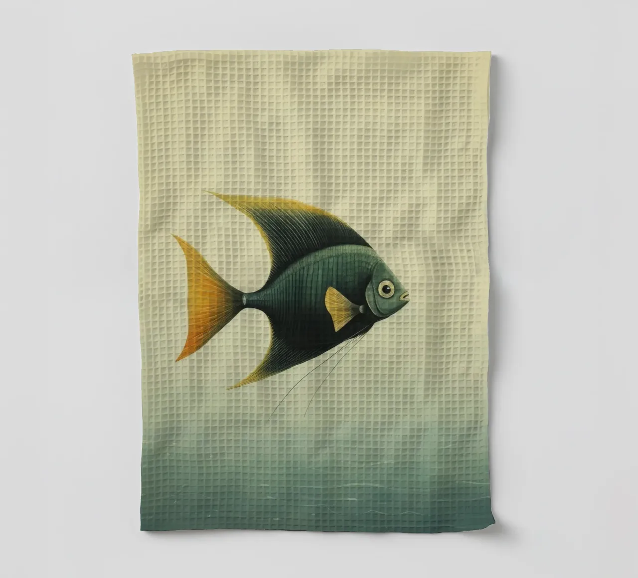 Pesce angelo minimo 4 canovaccio da cucina da Minimal Animal Art