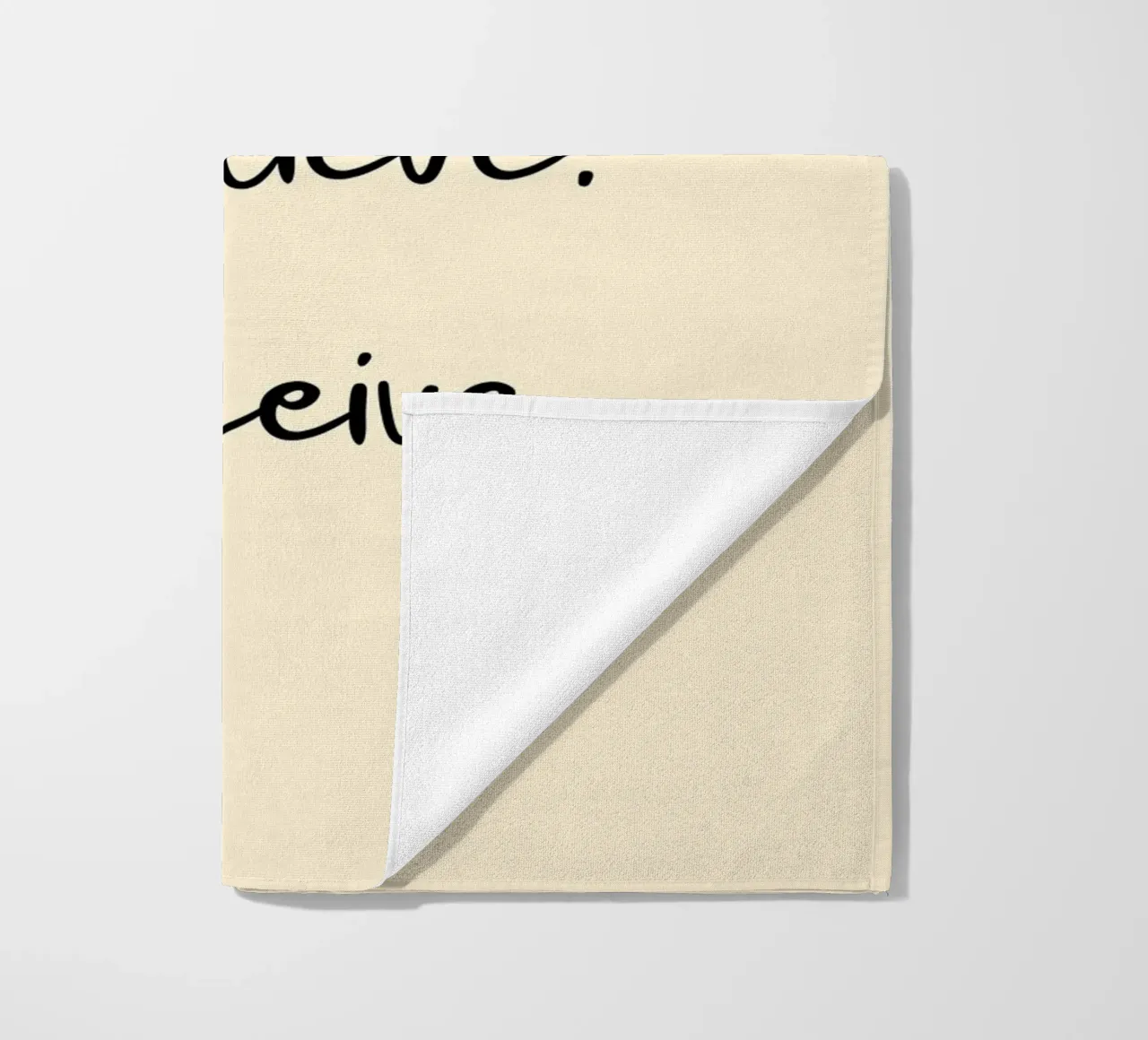 Dream, Believe, Receive | Handwritten Typography Print telo mare da PrintCessStudio