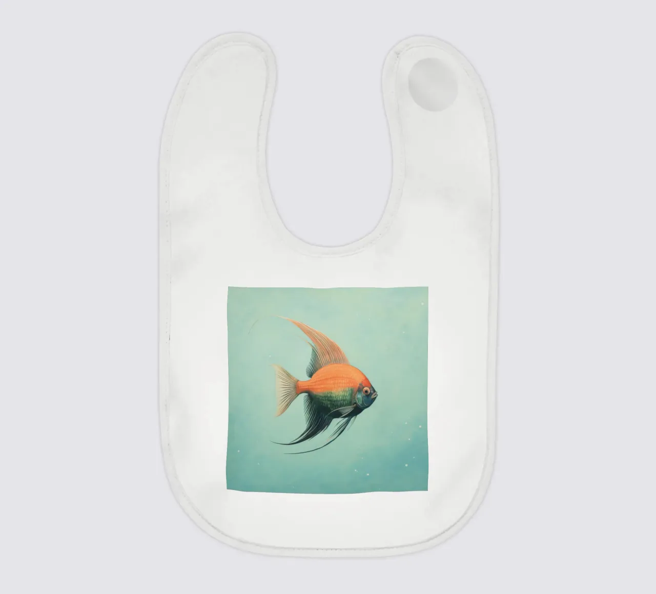 Pesce angelo minimo 1 bavaglino da Minimal Animal Art