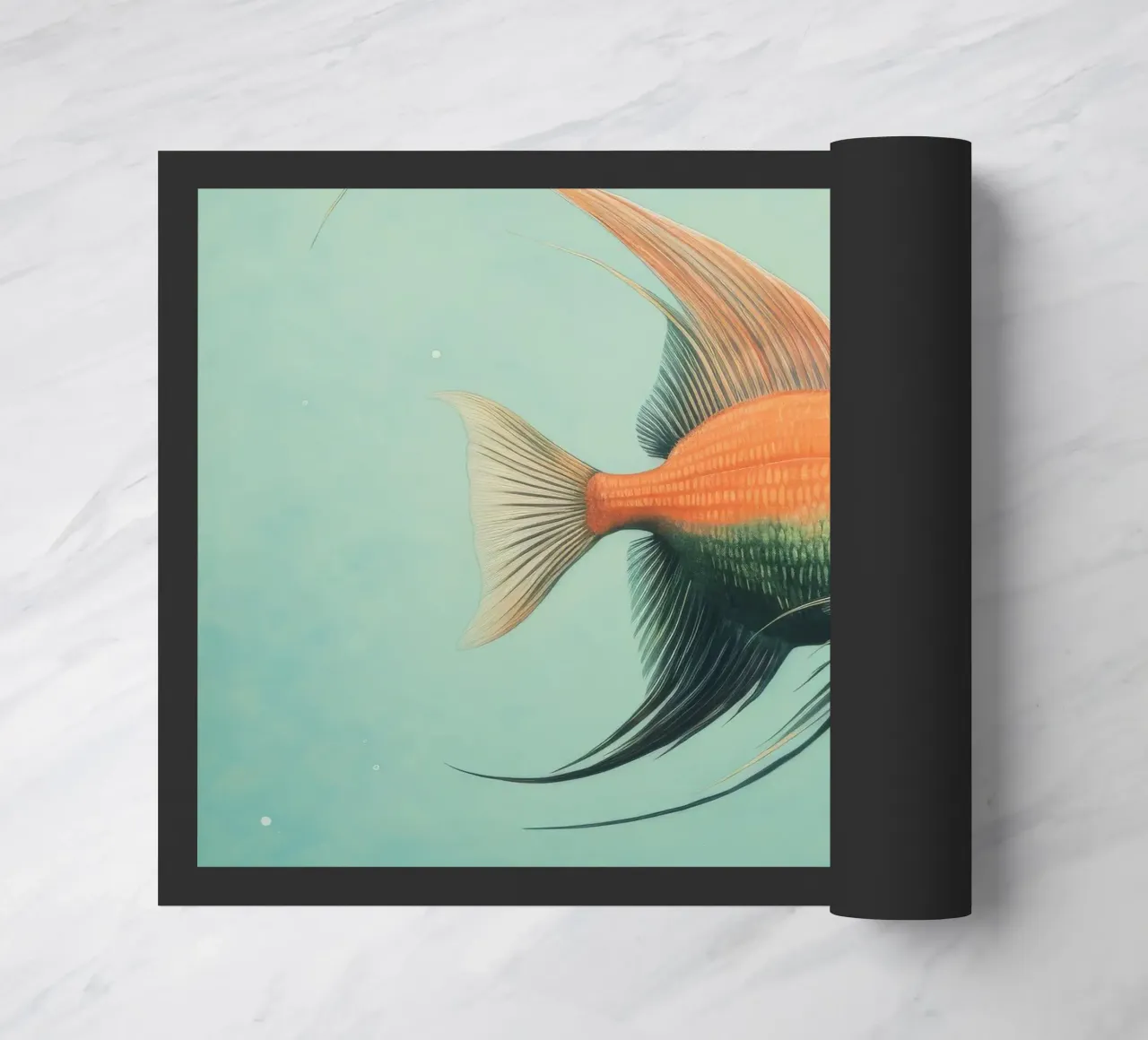 Pesce angelo minimo 1 zerbino da Minimal Animal Art