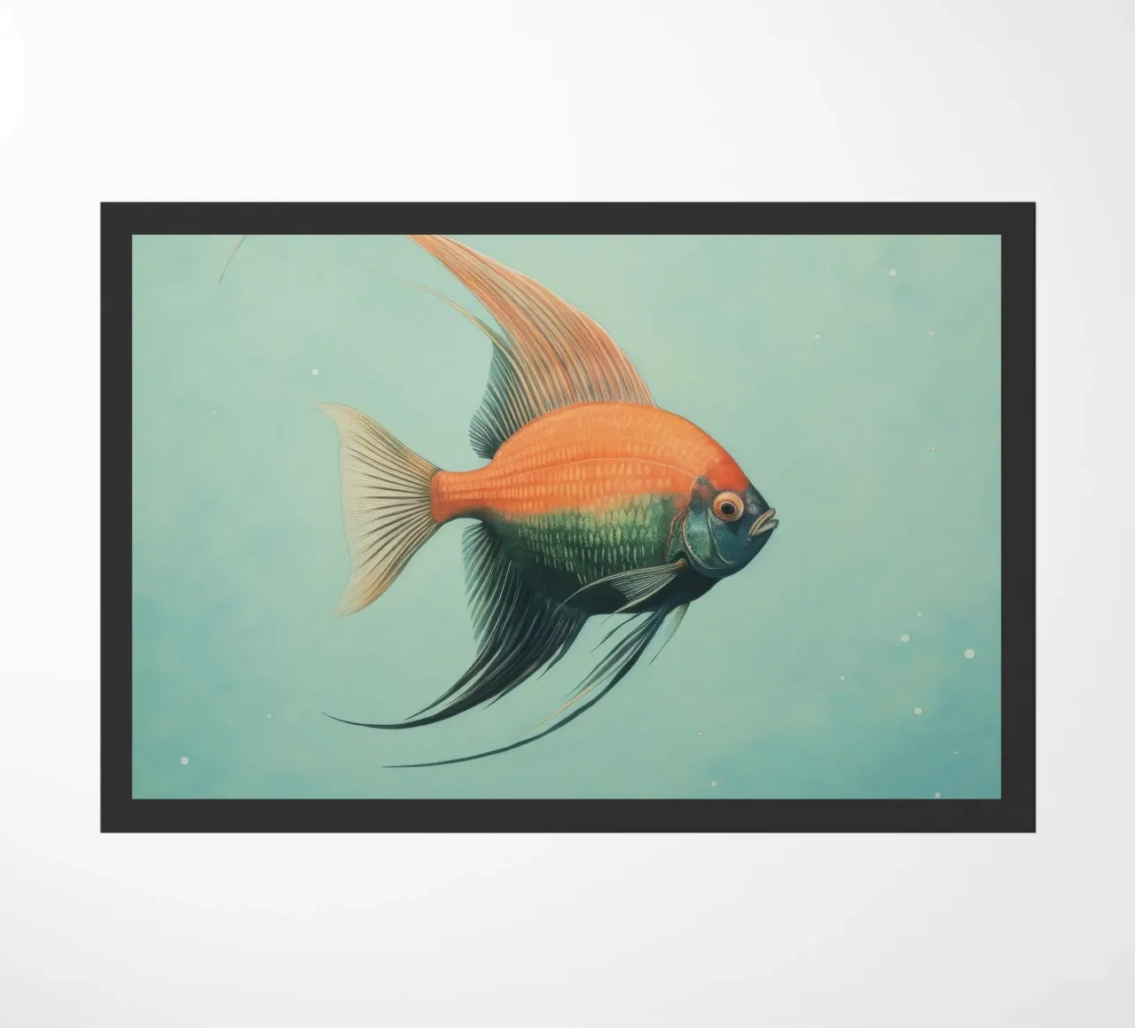 Pesce angelo minimo 1 zerbino da Minimal Animal Art