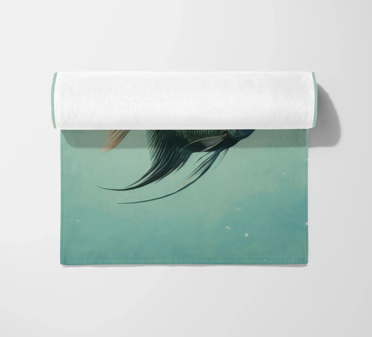 Pesce angelo minimo 1 telo mare da Minimal Animal Art