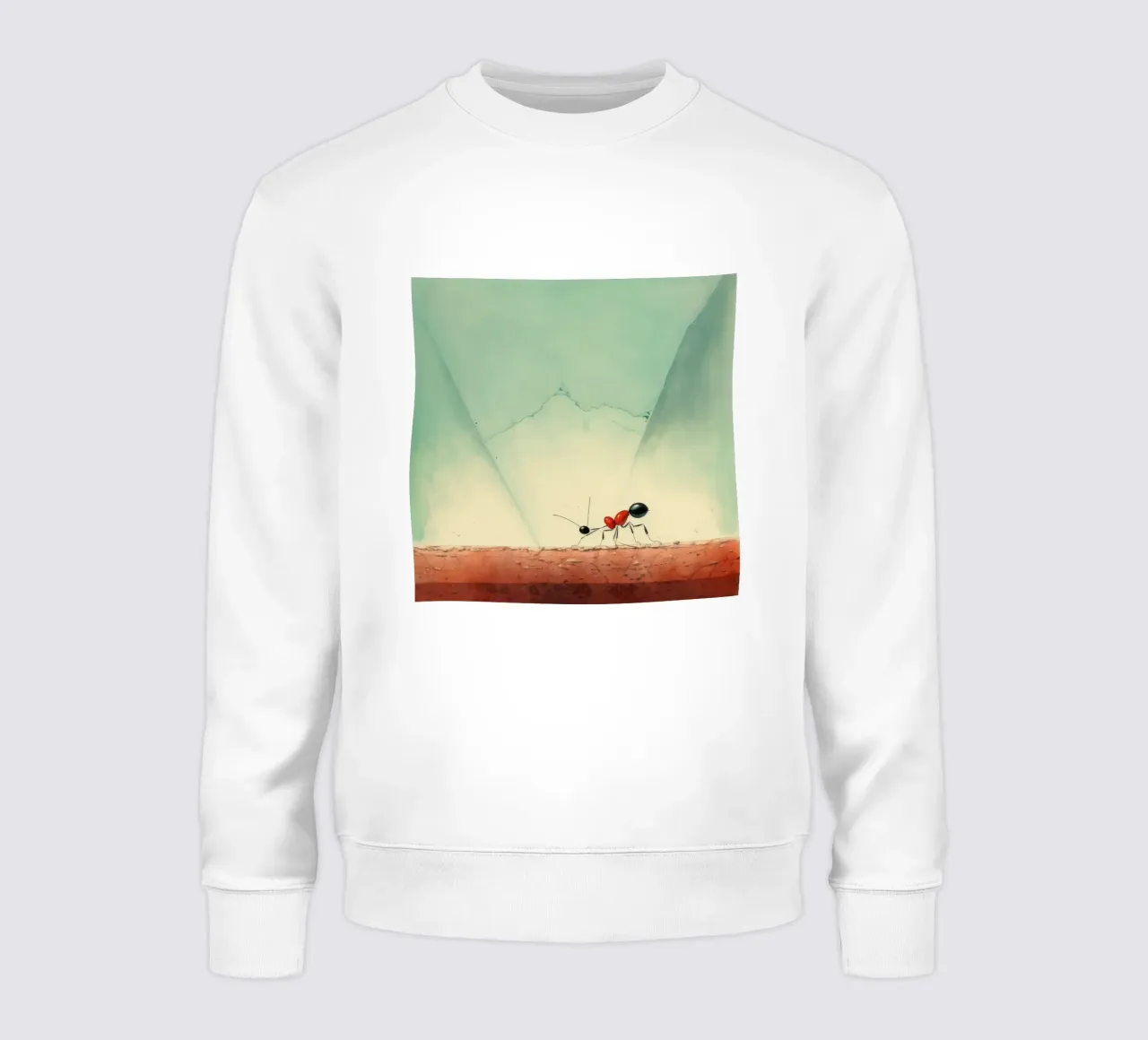 Hormiga mínima 2 sudadera de Minimal Animal Art