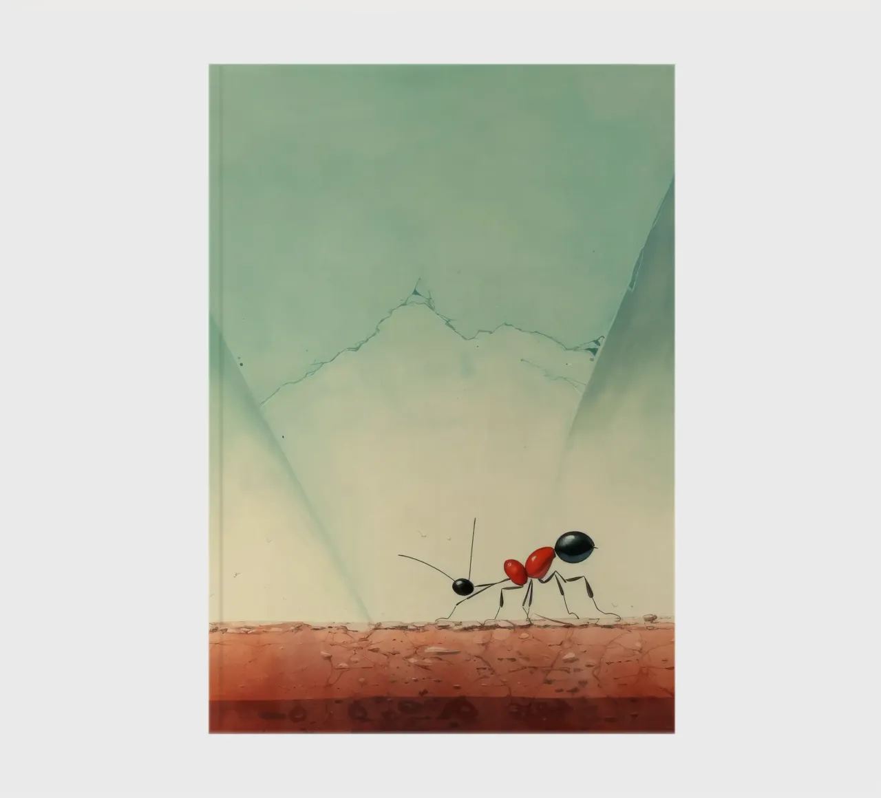 Minimale Ameise 2 Notizbuch von Minimal Animal Art