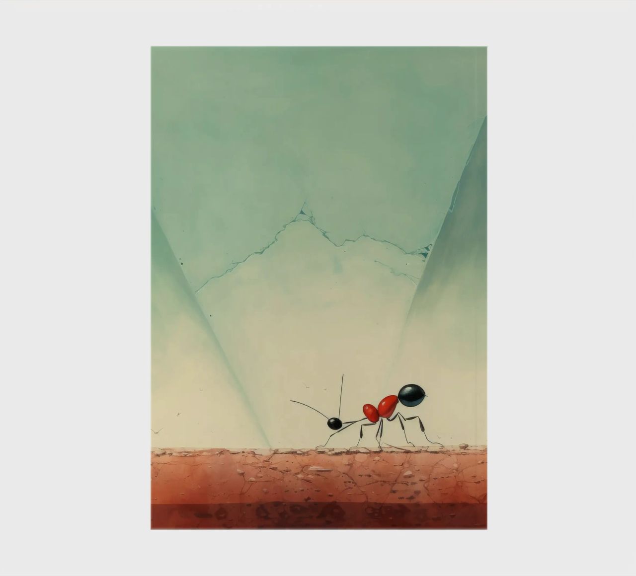 Minimal Ant 2 notebook by Minimal Animal Art