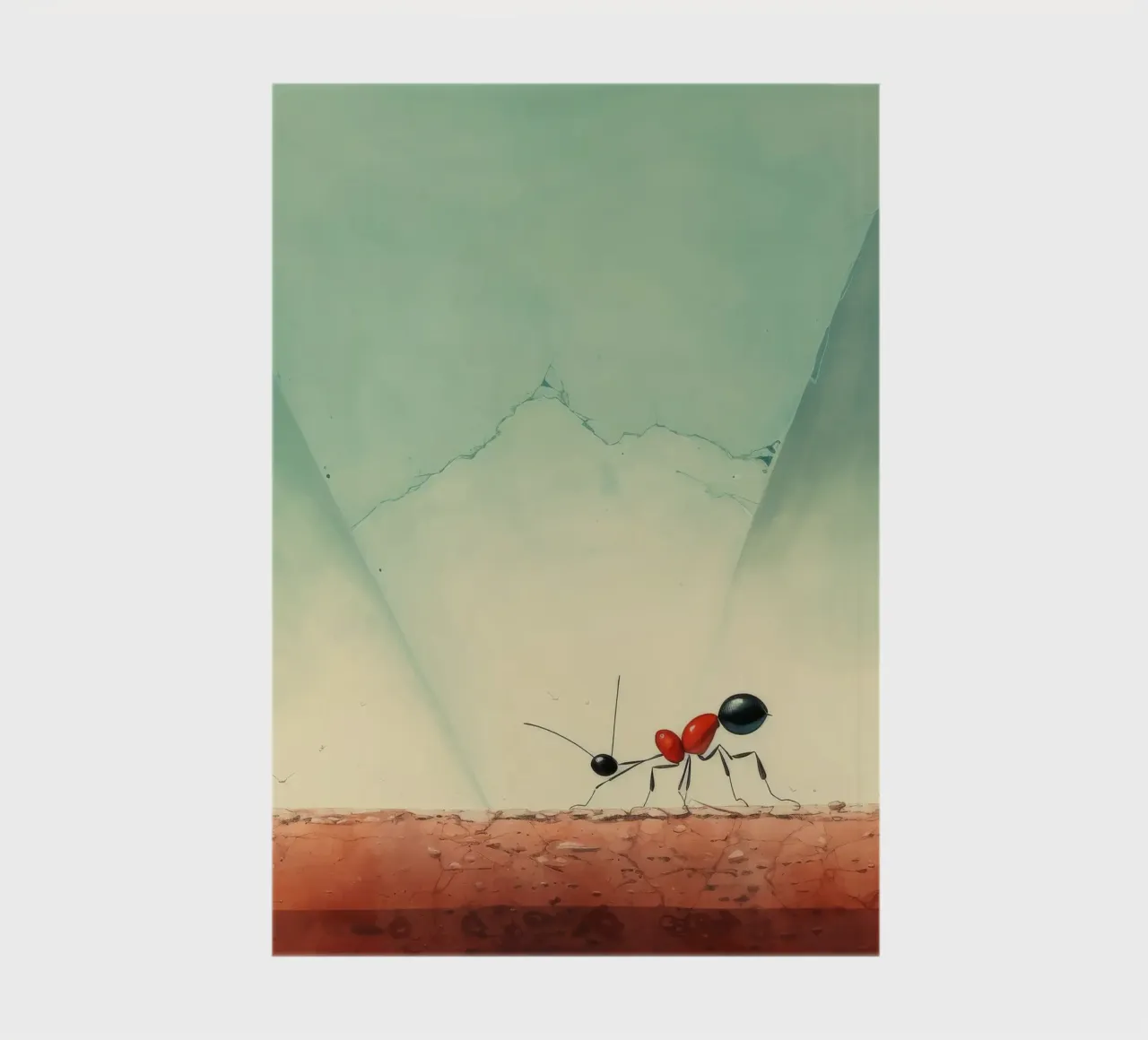 Minimale Ameise 2 Notizbuch von Minimal Animal Art