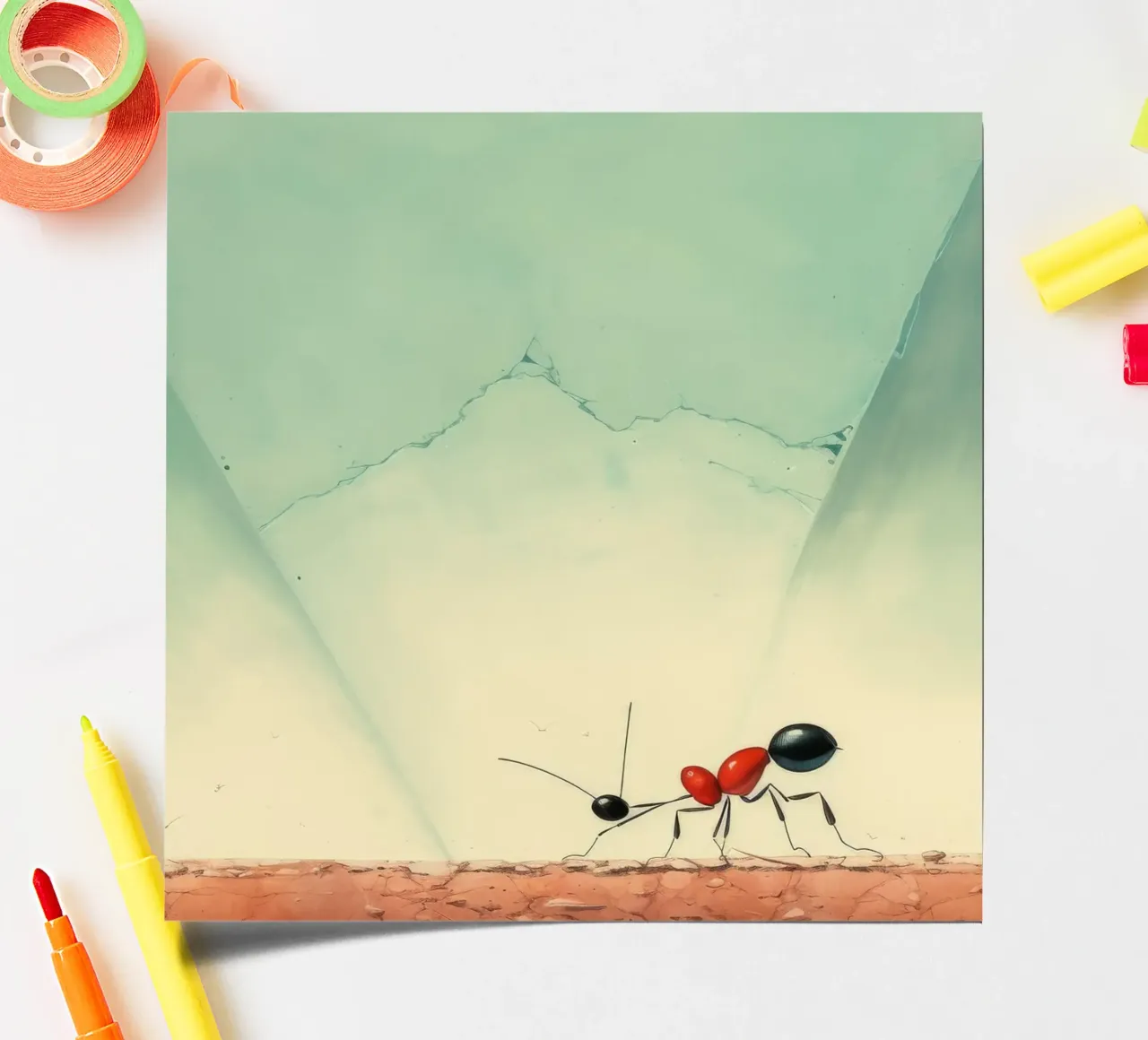 Minimum Ant sticker sheet by Minimal Animal Art