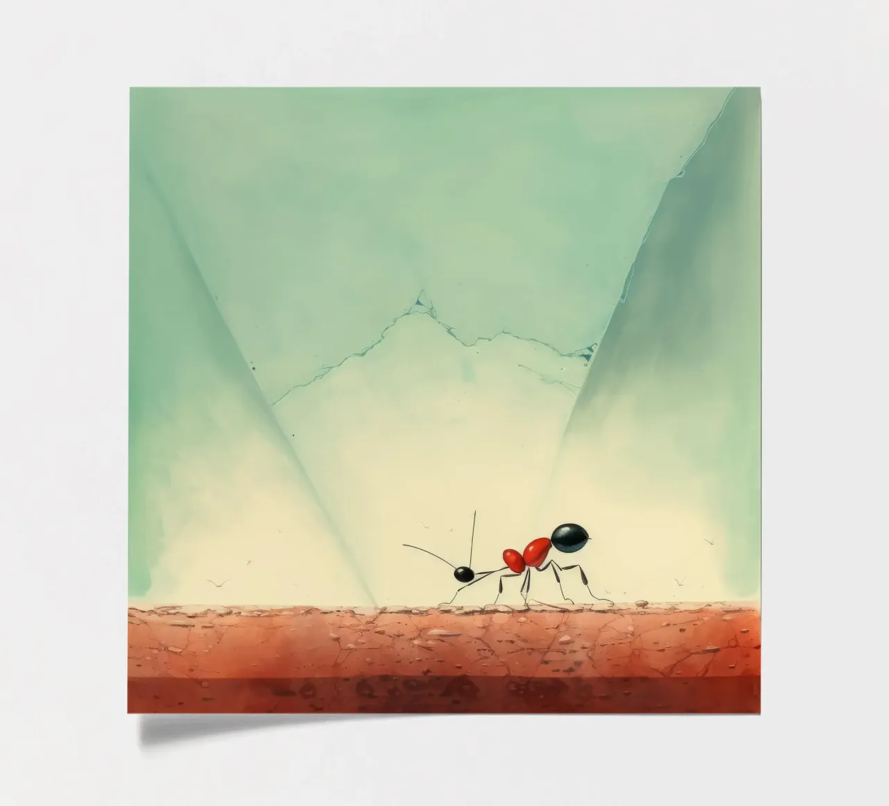 Minimum Ant sticker sheet by Minimal Animal Art