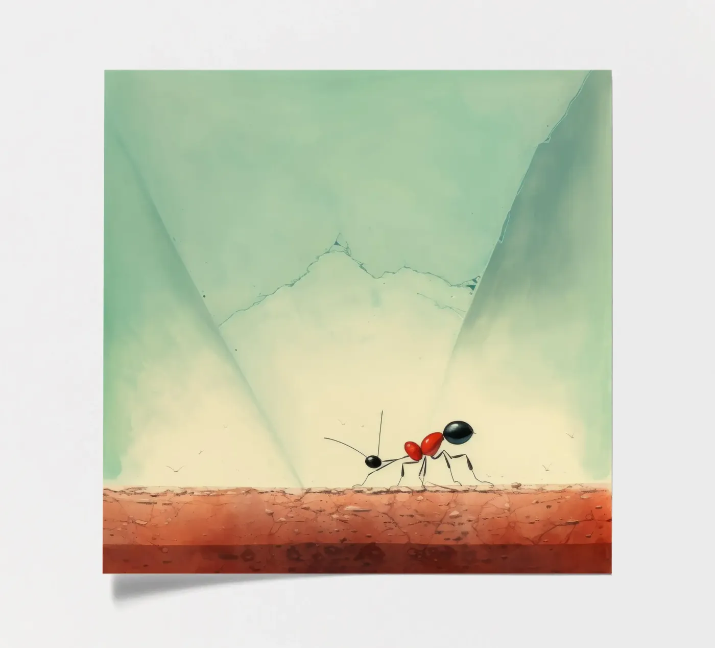 Minimum Ant sticker sheet by Minimal Animal Art