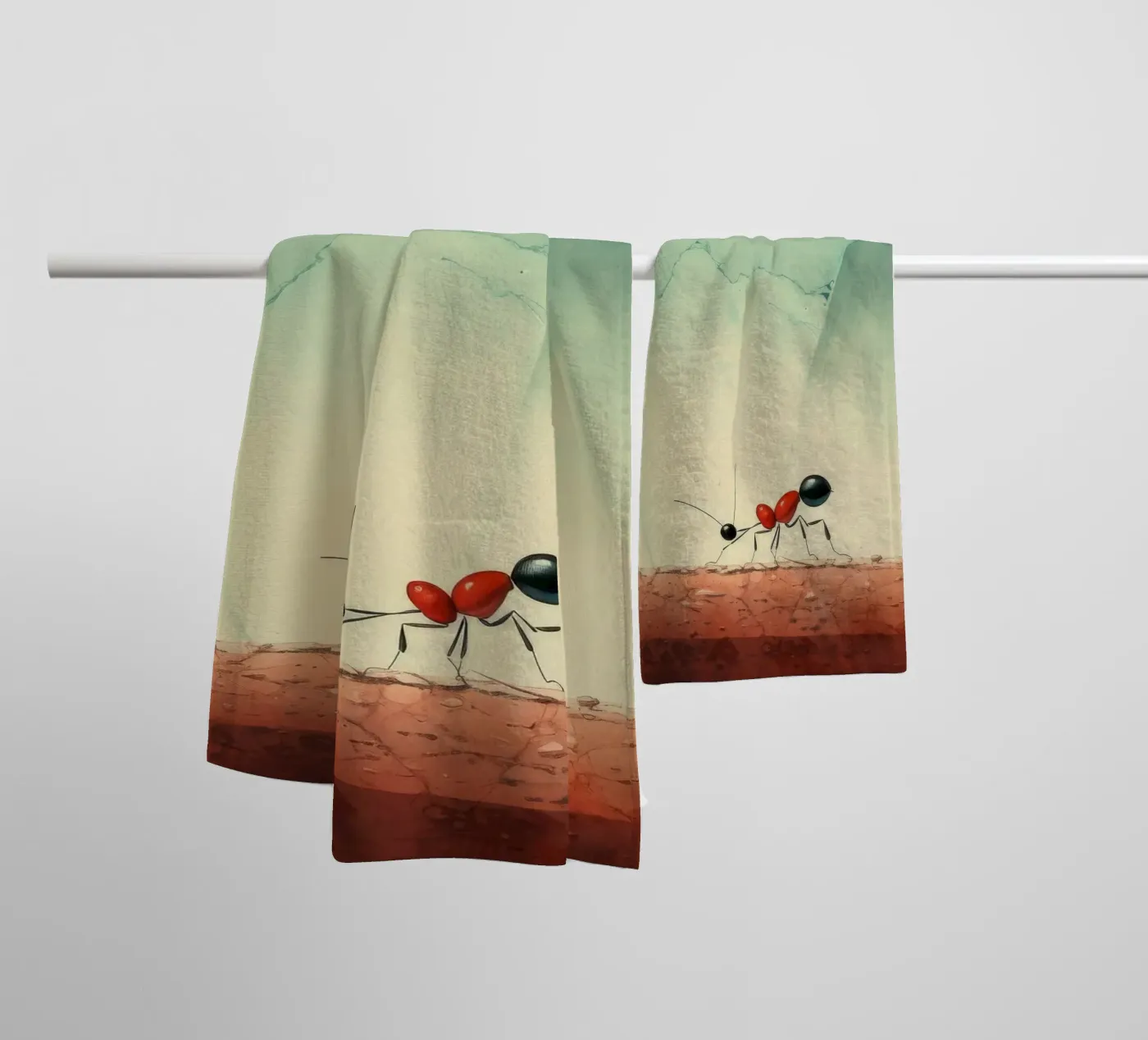 Minimum Ant towel by Minimal Animal Art