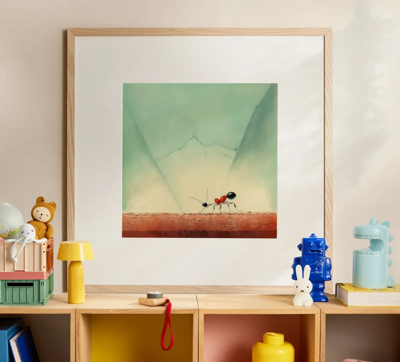 Minimum Ant poster by Minimal Animal Art