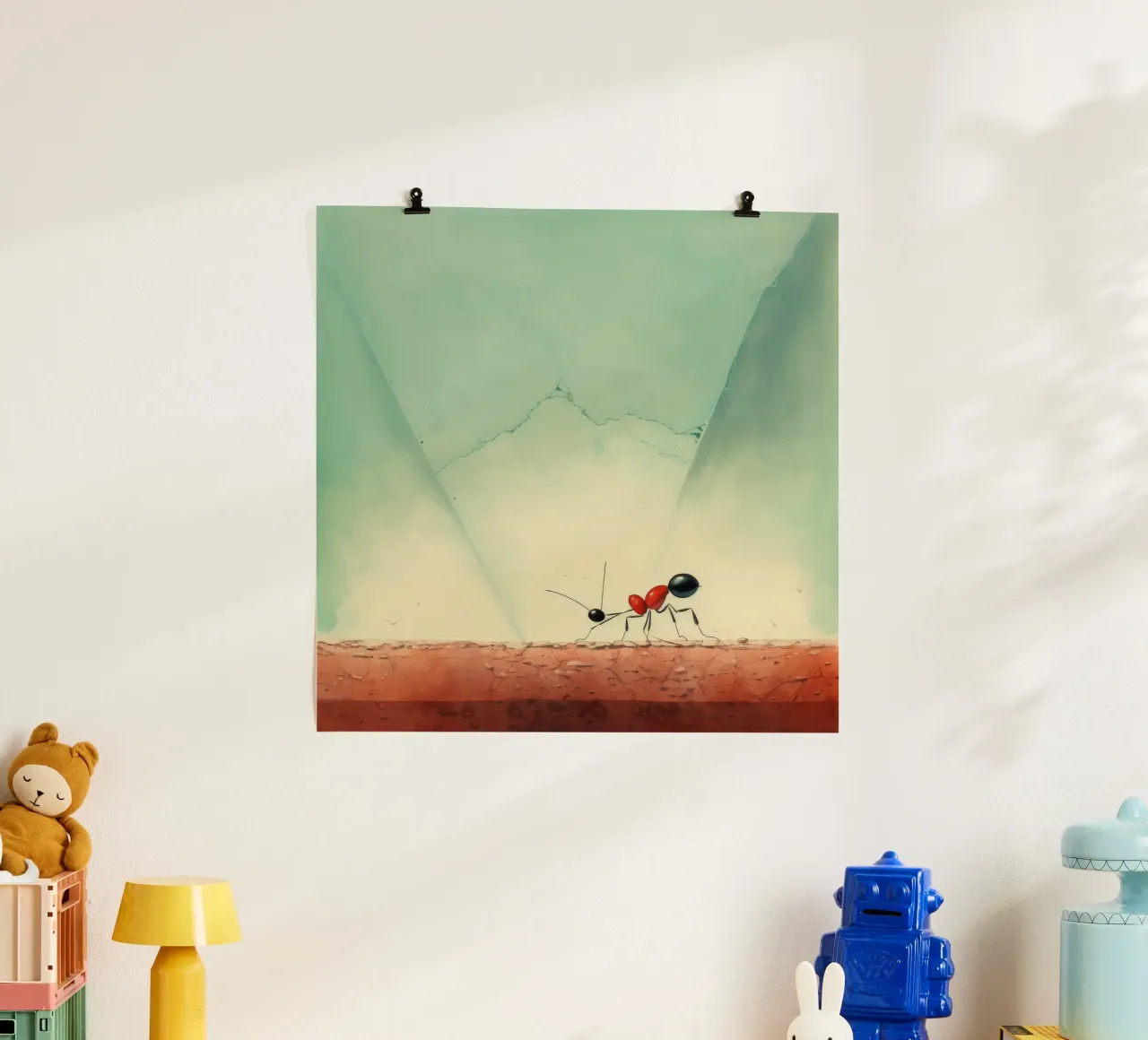 Minimum Ant poster by Minimal Animal Art