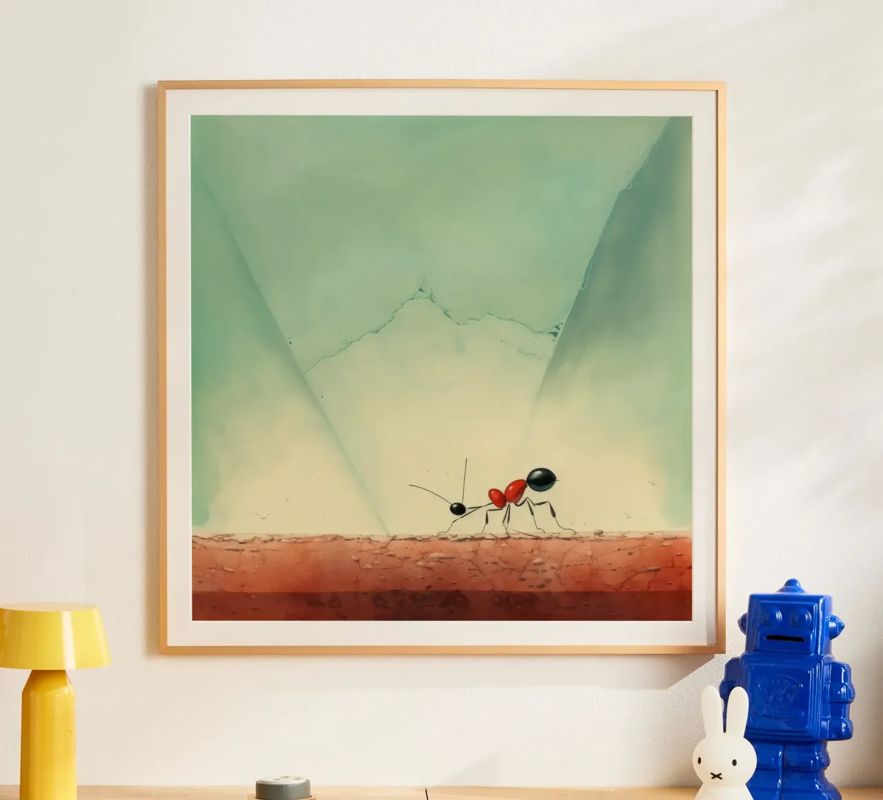 Minimum Ant poster by Minimal Animal Art