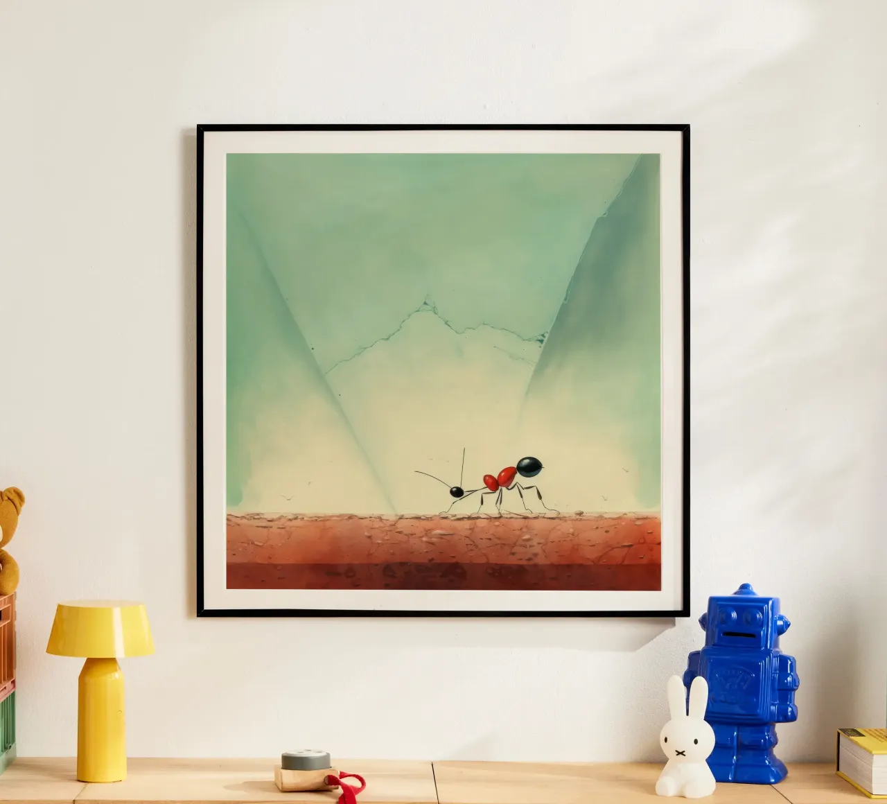 Minimum Ant poster by Minimal Animal Art