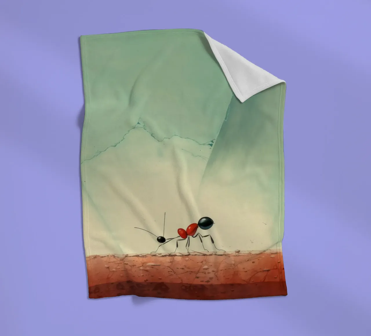 Minimaal Ant fleecedeken van Minimal Animal Art