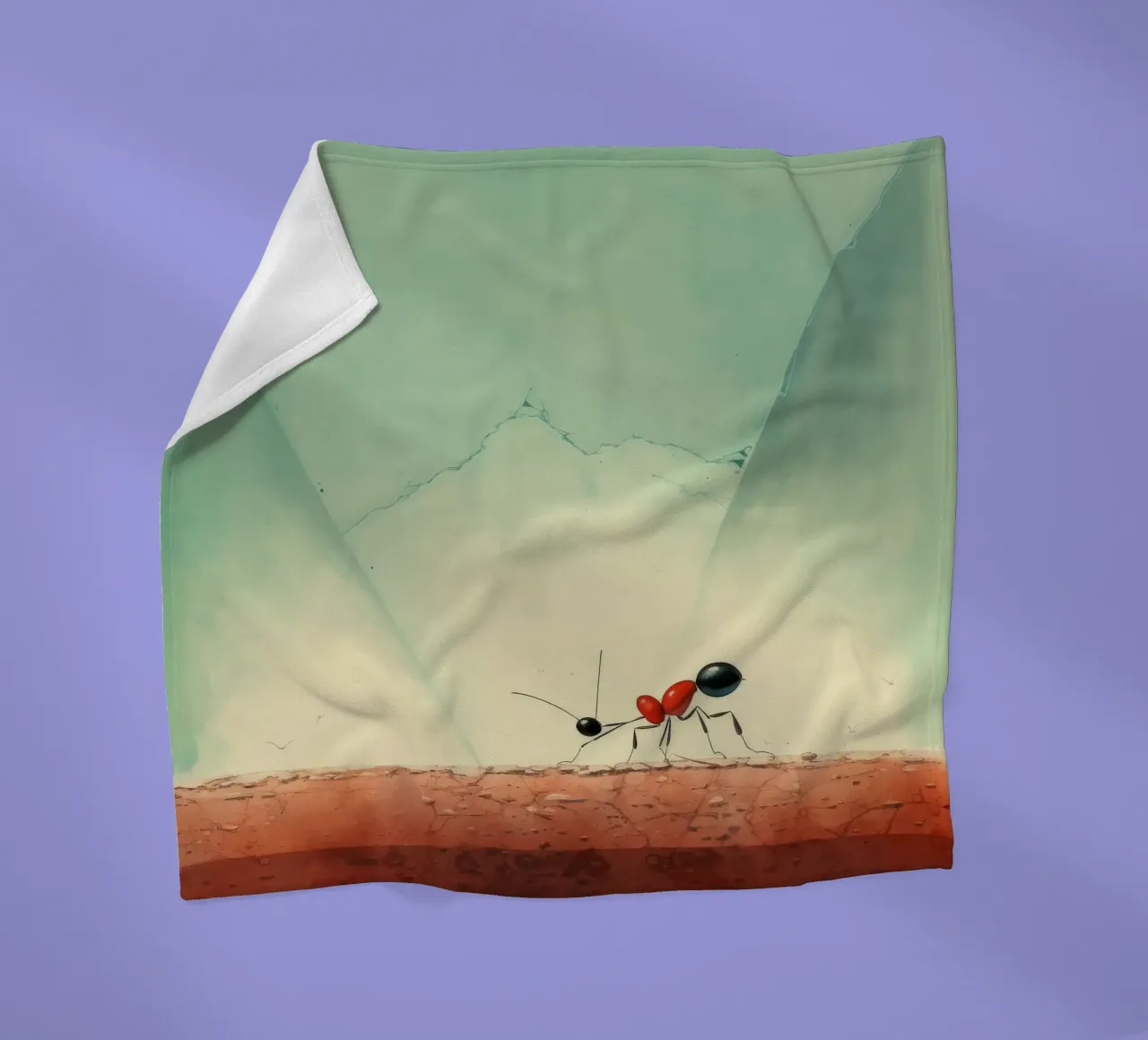 Minimaal Ant fleecedeken van Minimal Animal Art