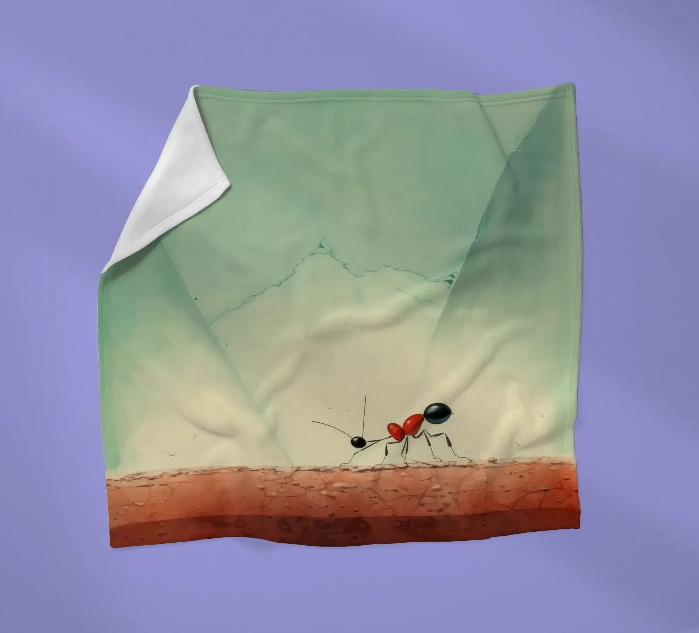 Minimaal Ant fleecedeken van Minimal Animal Art
