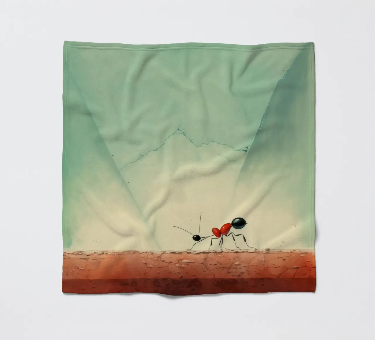 Minimaal Ant fleecedeken van Minimal Animal Art