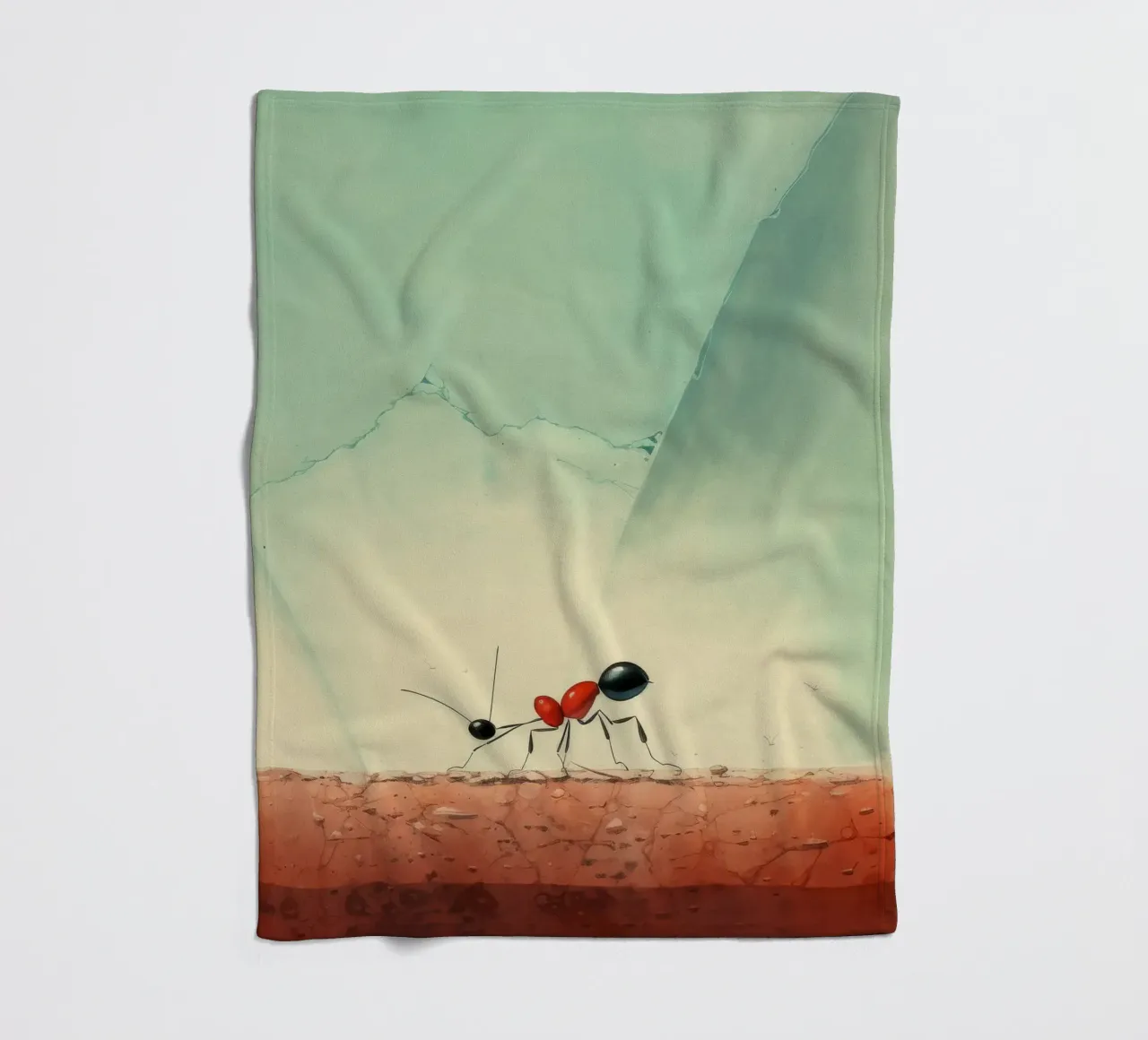 Minimaal Ant fleecedeken van Minimal Animal Art